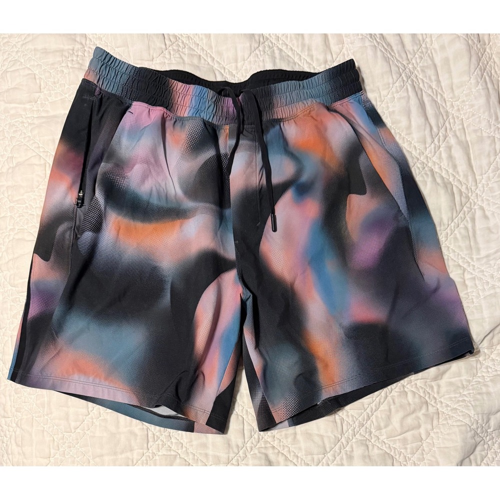 Lululemon Pace Breaker Shorts Mens Large Tie Dye Multi Color Athletic running